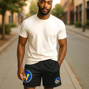 NBA Golden State Warriors Men’s Activewear Shorts Black XL